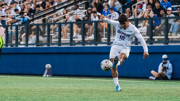 Noeh Hernandez strikes the ball