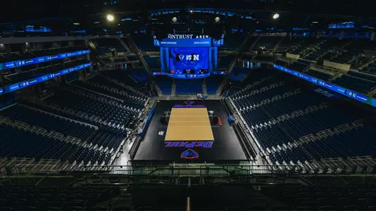 Volleyball court at Wintrust Arena