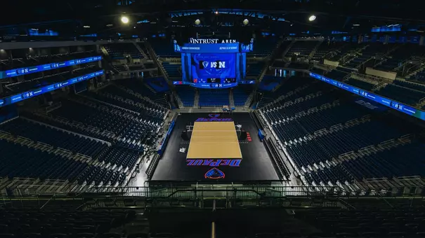Volleyball court at Wintrust Arena