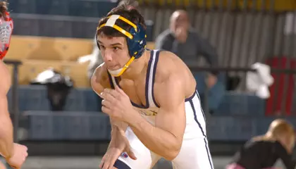 Dragons Split a Pair of Matches at the First Day of the CAA Duals Image