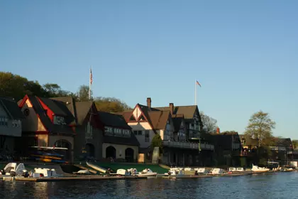 Rowers Compete in the Drexel Crew Triathlon Image