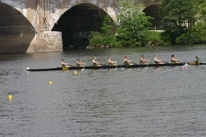 Women's Varsity Eight Takes First Place at Frostbite Regatta Image