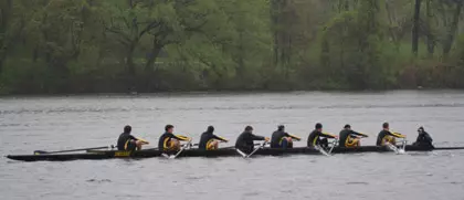 Men's Varsity Eight Finishes Fourth in Preliminary Heat, Repechage at Dad Vail Image