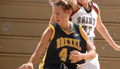 Dragons Hold Off Monmouth, 57-49 Image