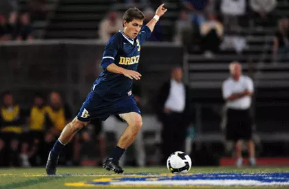 Men's Soccer Draws, 3-3, With Rival Delaware Image