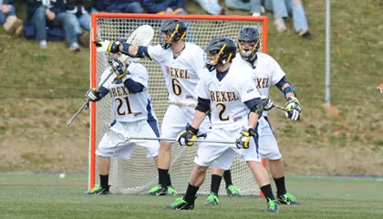Men's Lacrosse Wins Share of CAA Regular Season Title with a 10-7 victory at Villanova Image