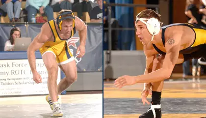 Hluschak and Mytych Drop First Round Matches at NCAA Championships Image