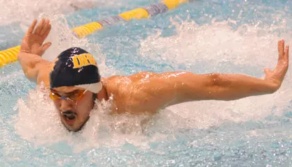 Men's Swimming Picks Up First Victory of the Season at Widener Image