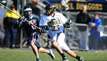 Men's Lacrosse Upsets No. 20 Denver, 9-8 Image