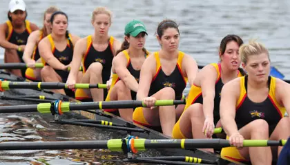 Women's Varsity Eight Takes Fourth in Grand Final at Knecht Cup Regatta Image
