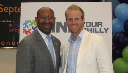 hagan with mayor