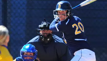 Softball Opens Series With a Doubleheader Split at Towson Image