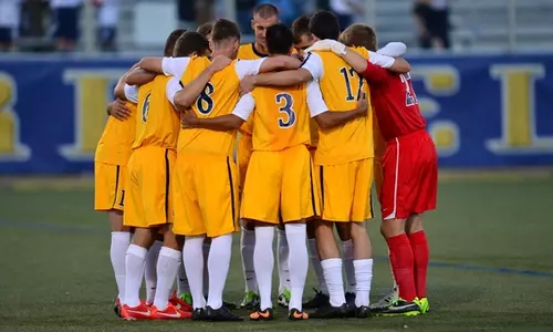 Men's Soccer Huddle 2013