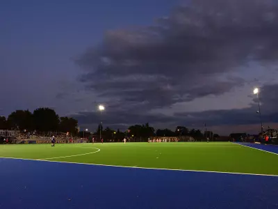 Buckley Field renovated night
