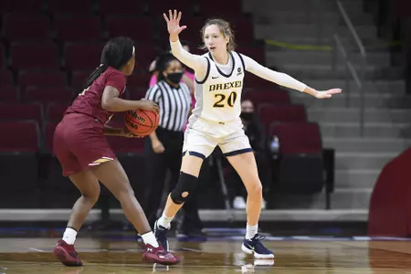 Drexel takes on Elon on day two of the 2021 CAA WomenÕs Basketball Championship at the Schar Center on Thursday, March 11, 2021 in Elon, North Carolina.