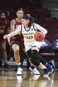 Drexel takes on Elon on day two of the 2021 CAA WomenÕs Basketball Championship at the Schar Center on Thursday, March 11, 2021 in Elon, North Carolina.