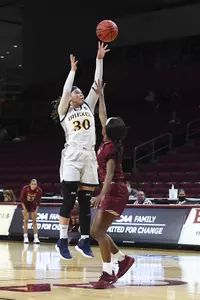 Drexel takes on Elon on day two of the 2021 CAA WomenÕs Basketball Championship at the Schar Center on Thursday, March 11, 2021 in Elon, North Carolina.