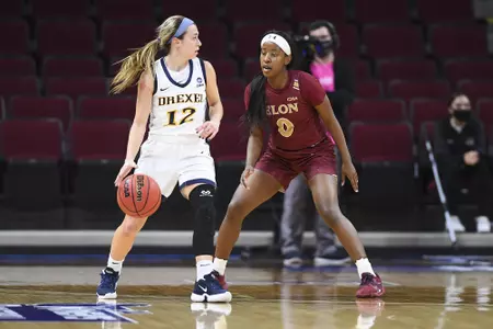 Drexel takes on Elon on day two of the 2021 CAA WomenÕs Basketball Championship at the Schar Center on Thursday, March 11, 2021 in Elon, North Carolina.