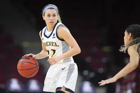 Drexel takes on Elon on day two of the 2021 CAA WomenÕs Basketball Championship at the Schar Center on Thursday, March 11, 2021 in Elon, North Carolina.