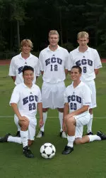 2005 Senior Class (Back Row L-R): Matt Kowaleski, David Rowe and Ryan Bostoan. Front Row (L-R): Shinn Tagaki and Sean Harris.