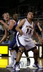 Cherie Mills registered her fifth double-double of the season.