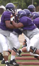 Pictured: Offensive Line Drills