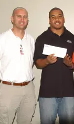 Travis Strack (Director of Emergency Services For Pitt County Red Cross) and Chris Moore