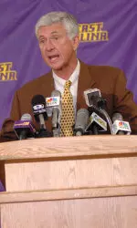 ECU Director of Athletics Terry Holland