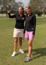 Head Coach Kim Lewellen and Michelle Williams