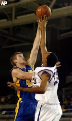 John Fields blocked seven shots against Limestone.