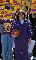 Head Coach Sharon Baldwin-Tener and the Lady Pirates will appear on television twice this season