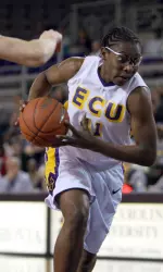 Nicole Days grabbed a career-high 15 rebounds against Presbyterian