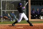 Johnson connects on a home run against JMU