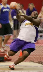 Terrance Myers finished 12th in the finals of the hammer throw in the NCAA Championships
