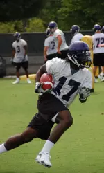 Dwayne Harris and the Pirates completed their 13th practice of preseason camp in hot conditions Tuesday afternoon.