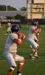 The Pirates opened Wednesday's practice with individual drills before moving to team work.