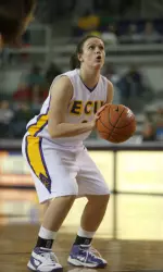 Allison Spivey tallied a career-best 18 points and 11 rebounds