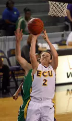 Allison Spivey netted three three-pointers against Southern Miss