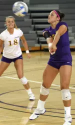 Trish Monroe led the team in digs with 17 in the match against UTEP