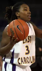 Senior Jasmine Young produced 13 points in the season opener Friday night.