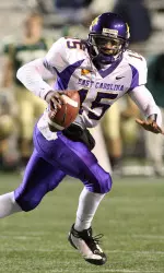 Senior Patrick Pinkney passed for 222 yards and a touchdown in ECU's 17-13 win over UAB.