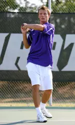 Jaroslav Horvath captured wins in both singles matches Tuesday