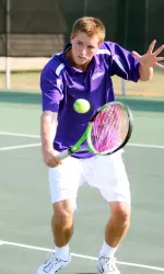 Bryan Oakley rallied past UAB's Brian Ly in singles play Friday afternoon at the C-USA Shootout.