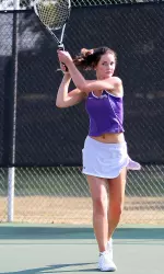 Alex Smith turned in a straight-set singles win against Puerto Rico-Rio Piedras Tuesday.