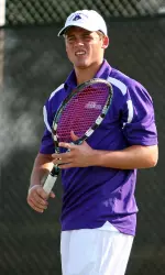 Aleksey Kochetov battled Rice's Chong Wang Friday before falling 6-3, 6-4 in C-USA Tourney action.