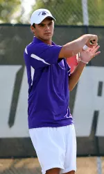 Senior Henrique Viana defeated GWU's Andrew Veeder 7-5, 6-3 in a No. 2 matchup Wednesday.