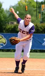 Junior Brooke Swann allowed just three hits in a game two win over No. 18 Virginia Tech