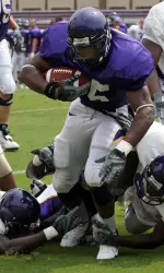 Senior Brandon Simmons enjoyed a strong start in Saturday's scrimmage.