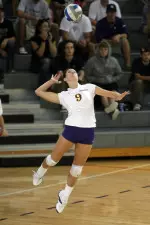 Katie Prast tallied five kills, two digs and one assist during the match against Campbell