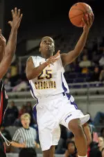 Senior LaCoya Terry's 14 points moved her into seventh-place on the ECU career scoring list